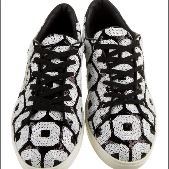 DOLCE & GABBANA- New 
Sequin Low-Top Sneakers - Picture 2 of 5
